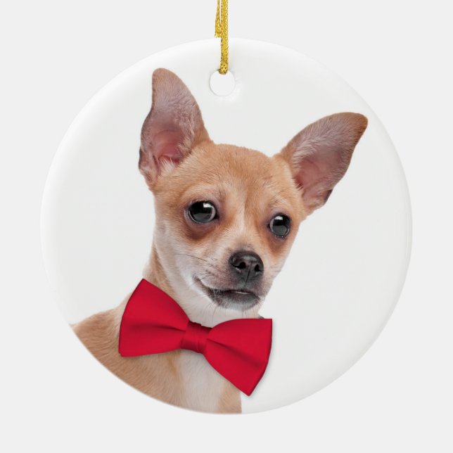 Chihuahua Christmas Ornament (Back)