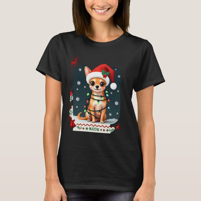 Chihuahua Christmas Santa Ugly Sweater Dog Lover X (Front)