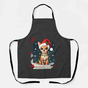 Chihuahua Christmas Santa Ugly Sweater Dog Lover X Apron