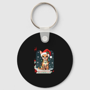 Chihuahua Christmas Santa Ugly Sweater Dog Lover X Key Ring