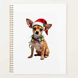 Chihuahua Christmas Santa Ugly Sweater Dog Lover X Planner