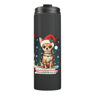 Chihuahua Christmas Santa Ugly Sweater Dog Lover X Thermal Tumbler