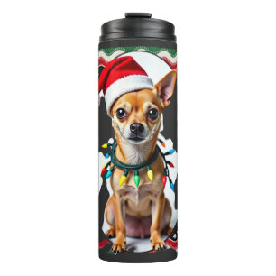Chihuahua Christmas Santa Ugly Sweater Dog Lover X Thermal Tumbler