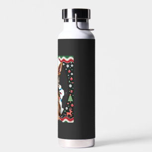 Chihuahua Christmas Santa Ugly Sweater Dog Lover X Water Bottle
