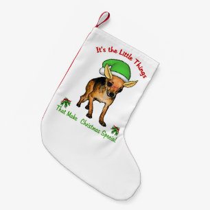 Chihuahua  Christmas Small Christmas Stocking