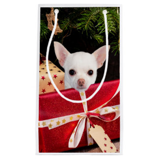 Chihuahua Christmas Small Gift Bag