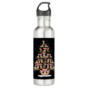 Chihuahua Christmas Tree Funny Tee Xmas Chihuahua 710 Ml Water Bottle