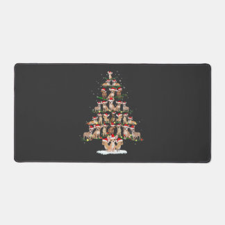 Chihuahua Christmas Tree Funny Tee Xmas Chihuahua  Desk Mat