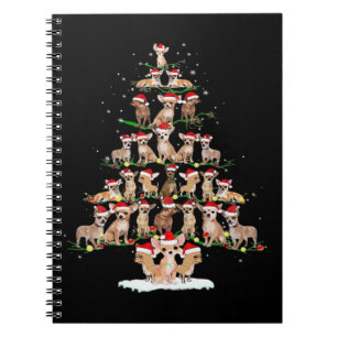 Chihuahua Christmas Tree Funny Tee Xmas Chihuahua  Notebook
