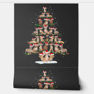 Chihuahua Christmas Tree Funny Tee Xmas Chihuahua  Wallpaper