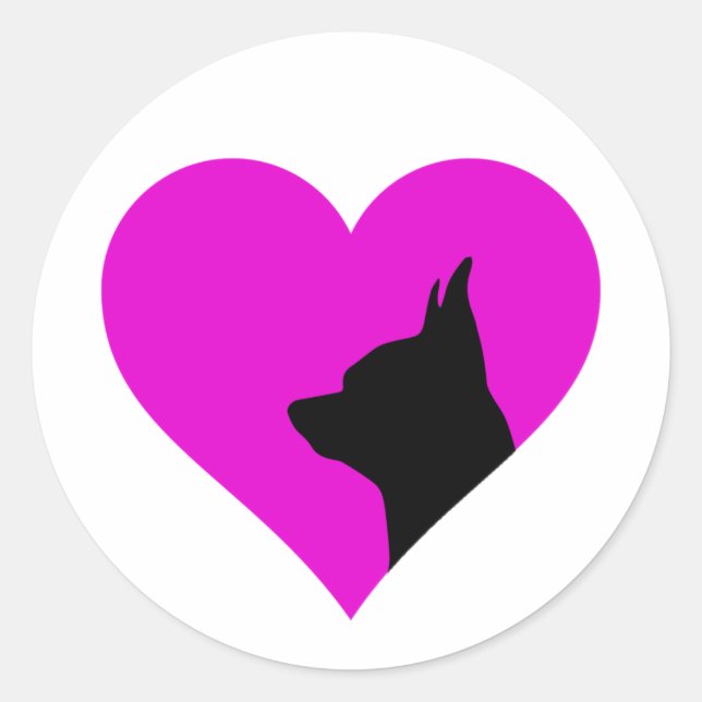 Chihuahua    classic round sticker (Front)
