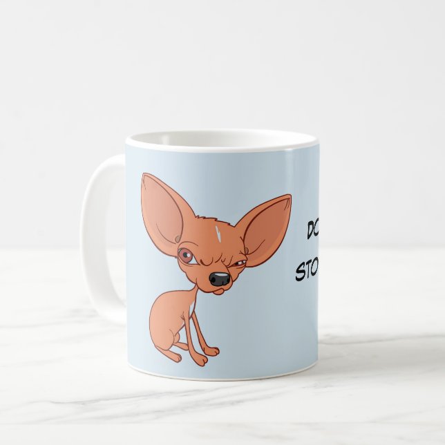 Chihuahua Coffee Mug Funny Chi Lover Gift (Front Left)