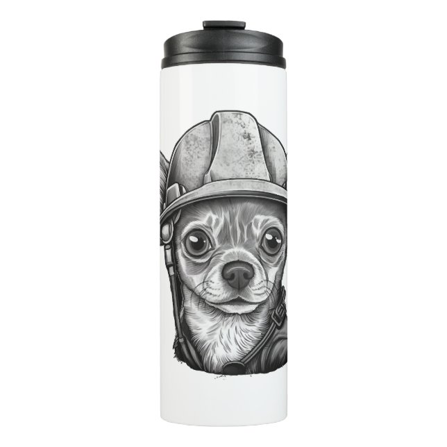 Chihuahua  Construction Worker  Construction    Thermal Tumbler (Front)