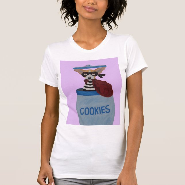 Chihuahua Cookie Thief T-Shirt (Front)