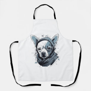 Chihuahua Cool Dog Rap Hip-Hop Gangster Apron