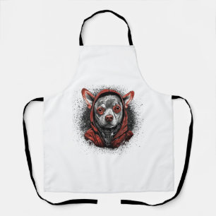 Chihuahua Cool Dog Rap Hip-Hop Gangster Apron