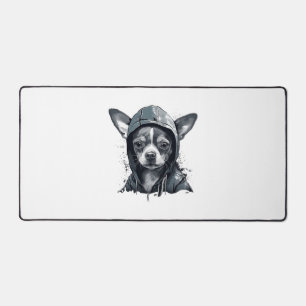 Chihuahua Cool Dog Rap Hip-Hop Gangster Desk Mat