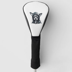 Chihuahua Cool Dog Rap Hip-Hop Gangster Golf Head Cover