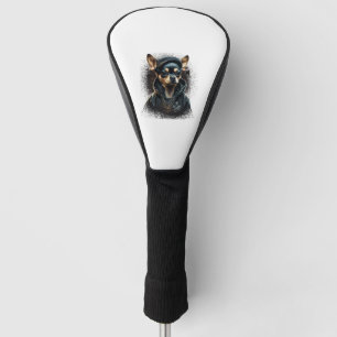 Chihuahua Cool Dog Rap Hip-Hop Gangster Golf Head Cover