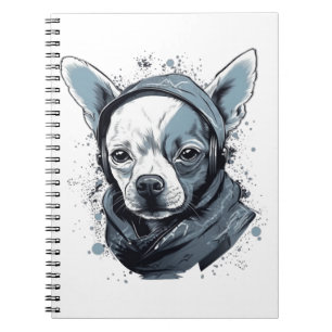 Chihuahua Cool Dog Rap Hip-Hop Gangster Notebook