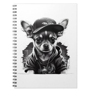 Chihuahua Cool Dog Rap Hip-Hop Gangster Notebook
