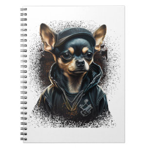 Chihuahua Cool Dog Rap Hip-Hop Gangster Notebook