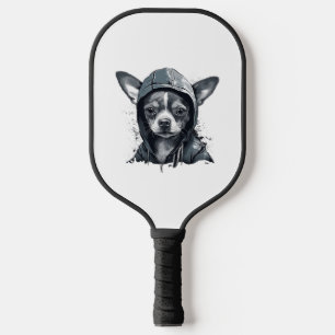Chihuahua Cool Dog Rap Hip-Hop Gangster Pickleball Paddle