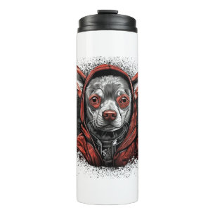 Chihuahua Cool Dog Rap Hip-Hop Gangster Thermal Tumbler