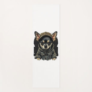 Chihuahua Cool Dog Rap Hip-Hop Gangster Yoga Mat