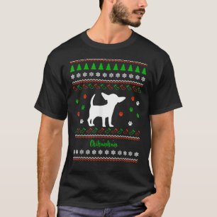 Chihuahua Cool Ugly Christmas Motif For Dog T-Shirt