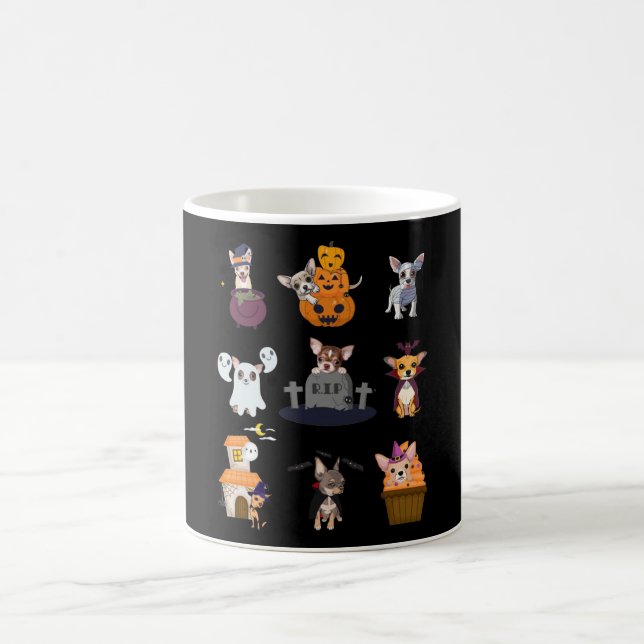Chihuahua Costume Halloween T-Shirt Cute Halloween Coffee Mug (Center)