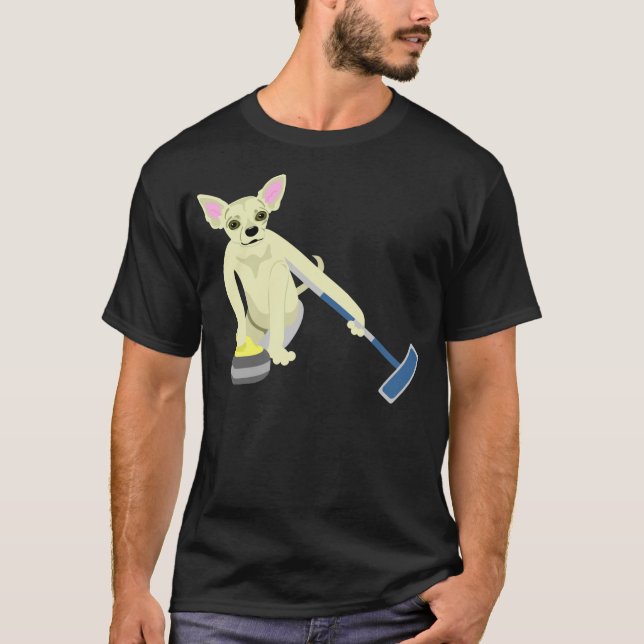 Chihuahua Curling T-Shirt (Front)