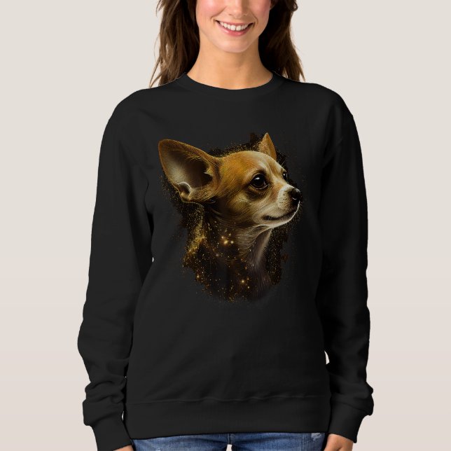 Chihuahua  Cute and beautiful coloured Dog Love 2 Sweatshirt (Front)