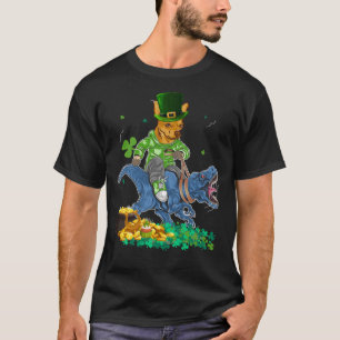 Chihuahua Cute Shamrock St Patrick S Day Saurus T-Shirt