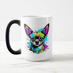 Chihuahua Cyberpunk style Art Chi Mum Magic Mug