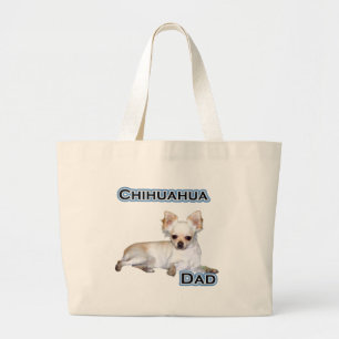 Chihuahua Dad 4 Large Tote Bag