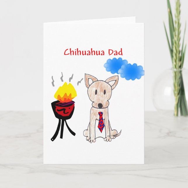 Chihuahua Dad Card (Front)