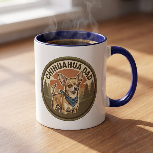 Chihuahua Dad Coffee Mug   Chi Dog Dad Gift