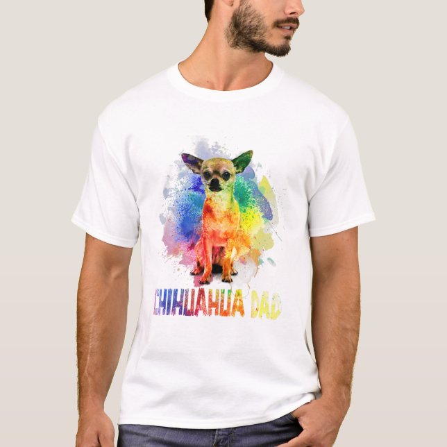 Chihuahua Dad Cute T-Shirt (Front)
