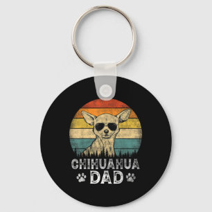 Chihuahua Dad Dog Lovers Father's Day Tee Key Ring