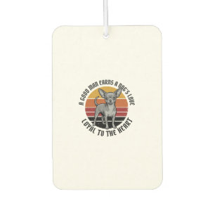Chihuahua Dad Shirt Vintage Engraving Dog Lover De Car Air Freshener