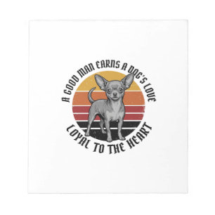 Chihuahua Dad Shirt Vintage Engraving Dog Lover De Notepad