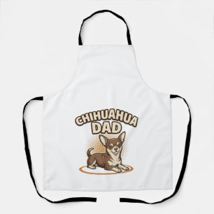 Chihuahua Dad Vintage Engraving Dog Lover Design_1 Apron