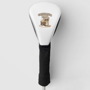 Chihuahua Dad Vintage Engraving Dog Lover Design_1 Golf Head Cover