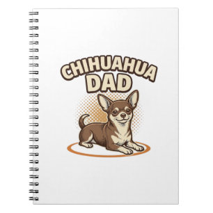 Chihuahua Dad Vintage Engraving Dog Lover Design_1 Notebook