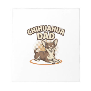 Chihuahua Dad Vintage Engraving Dog Lover Design_1 Notepad