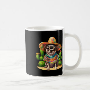 Chihuahua Dog And Sombrero Hat Mexican Fiesta Cinc Coffee Mug
