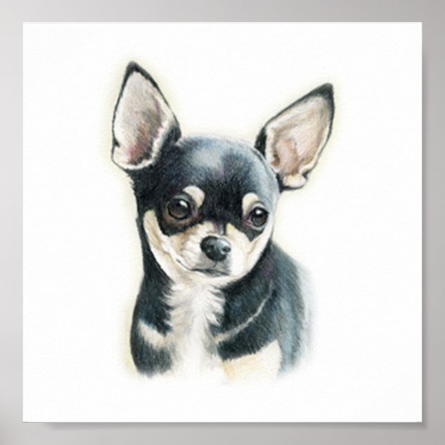 Chihuahua Dog Art Print (Front)