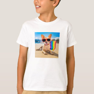 Chihuahua Dog  at the Beach T-Shirt