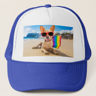 Chihuahua Dog at the Beach Trucker Hat